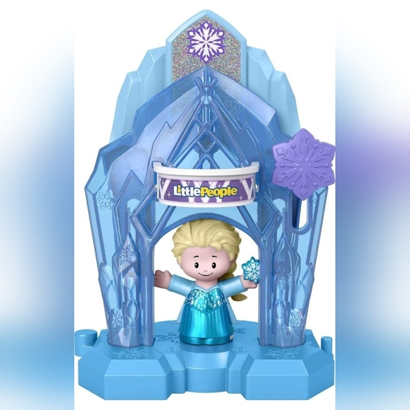 Fisher-Price Little People Toddler Toy Disney Frozen Elsa’s Palace Playset - Picture 1 of 7